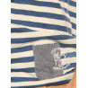 T-Shirt Kaos blue-white